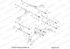 SUSPENSION | SUSPENSION, REAR CONTROL ARM MOUNTING - A20SXA85A1/A7/CA1/CA7/E85A9/AF/AP/CA9/CAF/CAP/V85AP/CAP (C0211315-2)
