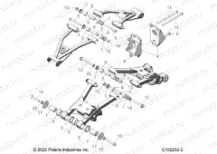 SUSPENSION | SUSPENSION, REAR CONTROL ARM MOUNTING - A23SDE57P4 (C102253-2)