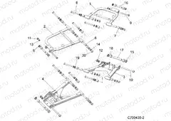 SUSPENSION | SUSPENSION, REAR CONTROL ARMS - D20BBPD4B4/APD4B4 (C700435-2)