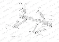 SUSPENSION | SUSPENSION, REAR, E2/E4/EL - L13G2A/L13G4A/L13G2S/L13G4S (49GEMSUSP13RR)