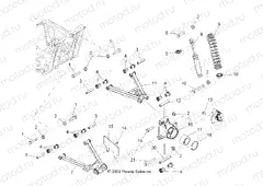 SUSPENSION | SUSPENSION, REAR - R13TH76/7E ALL OPTIONS (49RGRSUSPRR10800CREW)