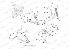 SUSPENSION | SUSPENSION, REAR - R13WH50AG/AH/AR/AX (49RGRSUSPRR13500CREW)