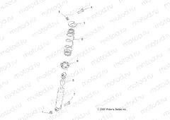 SUSPENSION | SUSPENSION, REAR SHOCK - A13EA32FA (49ATVSHOCKRR7042319)