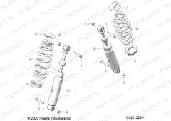 SUSPENSION | SUSPENSION, REAR SHOCK and MOUNTING - A23SEA57F1/T57C1/C2/F1 (C0211229-1)