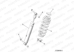 SUSPENSION | SUSPENSION, REAR SHOCK - D20BBP99A4/B4/FP99A4 (C700435-3)
