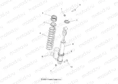 SUSPENSION | SUSPENSION, REAR SHOCK MOUNTING - A09BA50FA (49ATVSWINGARM08SCRAM2X4)