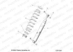 SUSPENSION | SUSPENSION, REAR SHOCK MOUNTING - R21RRM99AG (C701220)