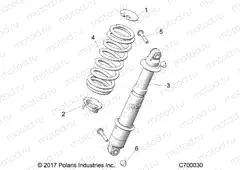 SUSPENSION | SUSPENSION, REAR SHOCK MOUNTING - R21T6U99AP/AG/BP/BG (C700030)
