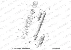 SUSPENSION | SUSPENSION, REAR SHOCK MOUNTING, STANDARD/PREMIUM - Z21R4F92AH/BH (C0702879-6)