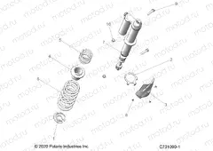 SUSPENSION | SUSPENSION, REAR SHOCK MOUNTING - Z23N4E99NR (C701090-1)
