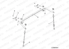 SUSPENSION | SUSPENSION, REAR STABILIZER BAR - D21BEP99A4/B4/GP99A4 (C700435-4)