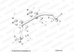 SUSPENSION | SUSPENSION, REAR STABILIZER BAR - G20GXD99AP/AG (C701118-4)