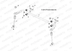 SUSPENSION | SUSPENSION, REAR STABILIZER BAR - R13TH90DG (49RGRSTABILIZERRR11900D)