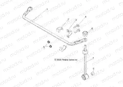 SUSPENSION | SUSPENSION, REAR STABILIZER BAR - R15RAA76AA/AJ (49RGRSTABILIZERRR108004X4)