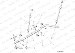 SUSPENSION | SUSPENSION, REAR STABILIZER BAR - R20RRX99A9/AA/AF/AP/AX/B9/BA/BF/BP/BX (C700027)