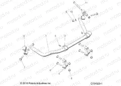 SUSPENSION | SUSPENSION, REAR STABILIZER BAR - Z20A5K87BG (C701020-1)