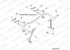 SUSPENSION | SUSPENSION, REAR, STABILIZER BAR - Z20CHA57A2/E57AM (C700187-4)
