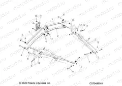 SUSPENSION | SUSPENSION, REAR TRAILING ARMS MOUNTING - Z22RME2KAG/BG/K2KAN/BN (C0704860-5)