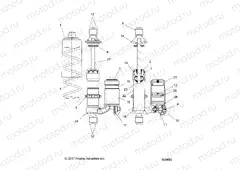 SUSPENSION | SUSPENSION, SHOCK, FRONT TRACK (ADVENTURE, XC) - S20FJE8/FJP8 ALL OPTIONS (600693C)