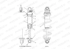 SUSPENSION | SUSPENSION, SHOCK, FRONT TRACK (CLEAR COIL OVER) - S20EFK8RS/EFK8RE/EFM8RS/EFM8RE (601013)