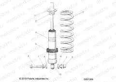 SUSPENSION | SUSPENSION, SHOCK, FRONT TRACK - J20DRBXXXA (C601383)