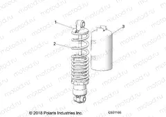 SUSPENSION | SUSPENSION, SHOCK, FRONT TRACK - S20EDB6PSL (C600831)