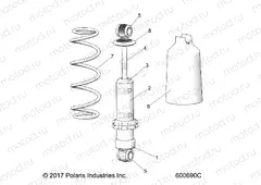 SUSPENSION | SUSPENSION, SHOCK, FRONT TRACK (SP) - S20FJB8 ALL OPTIONS (600690C)
