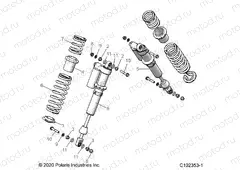 SUSPENSION | SUSPENSION, SHOCK, REAR - A20SGE95AK (C102353-1)