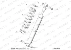 SUSPENSION | SUSPENSION, SHOCK, REAR - A20SXN85A8/CA8 (C102216-3)