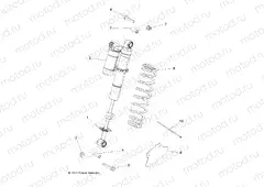 SUSPENSION | SUSPENSION, SHOCK, REAR, MOUNTING - A13GH8EAK (49ATVSHOCKMTG7043856)