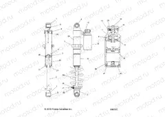 SUSPENSION | SUSPENSION, SHOCK, REAR TRACK - S20DCH8RS (7044566) - S19DCH8PS (600335)