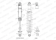 SUSPENSION | SUSPENSION, SHOCK, REAR TRACK - S23TFK8RS (601540)