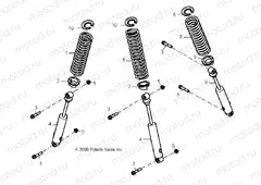 SUSPENSION | SUSPENSION, SHOCKS - A13KA09AD/AF (49ATVSUSP08OUT90)