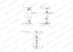 SUSPENSION | SUSPENSION, SHOCKS IFS, FT, RT - S20CBA6GSL (49SNOWSHOCKFRONT13600LE)