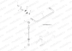 SUSPENSION | SUSPENSION, STABILIZER BAR - A13ZN5EAD/K/L/T (49ATVSTABILIZER10SPXP550)