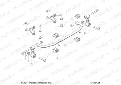 SUSPENSION | SUSPENSION, STABILIZER BAR, FRONT - A23HZB15A1/A4/B1/B4 (101424)