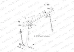 SUSPENSION | SUSPENSION, STABILIZER BAR, FRONT - R13VH76AC/AD/AN/AS/EAI (49RGRSTABILIZERFRT13RZR)