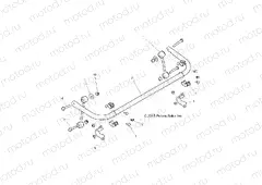 SUSPENSION | SUSPENSION, STABILIZER BAR, REAR - Z15VDE99FV (49RGRSTABILIZERRR14RZR1000)