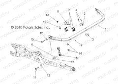 SUSPENSION | SUSPENSION, TORSION BAR, REAR - R13XT9EFX (49RGRSTABILIZERRR11RZR875)