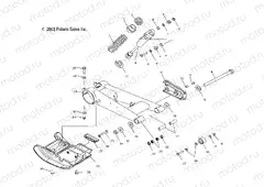 SWING ARM and REAR SHOCK - A04GJ50AA/AB/AC/AD (4986168616B08) | SWING ARM and REAR SHOCK - A04GJ50AA/AB/AC/AD (4986168616B08)