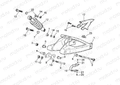 Swing arm - Shock absorber