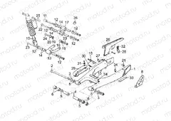 Swing arm - Shock absorber