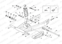 Swing arm - Shock absorber