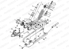 SWING ARM WELDMENT (REAR) - S98AE50E (4946394639d004) | SWING ARM WELDMENT (REAR) - S98AE50E (4946394639d004)