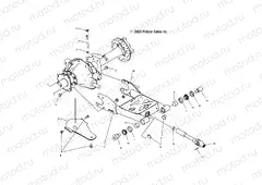 SWING ARM/REAR AXLE MOUNTING - A04JD32AA (4977487748D06) | SWING ARM/REAR AXLE MOUNTING - A04JD32AA (4977487748D06)