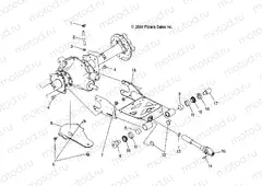 SWING ARM/REAR AXLE MOUNTING - A05JD32EA (4997869786D09) | SWING ARM/REAR AXLE MOUNTING - A05JD32EA (4997869786D09)