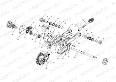 SWING ARM/REAR GEARCASE MOUNTING - A01CB32AA (4963966396C009) | SWING ARM/REAR GEARCASE MOUNTING - A01CB32AA (4963966396C009)