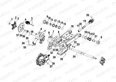 SWING ARM/REAR GEARCASE MOUNTING - A02CK42AA/AB (4970327032C04) | SWING ARM/REAR GEARCASE MOUNTING - A02CK42AA/AB (4970327032C04)
