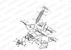 SWING ARM/SHOCK MOUNTING 2X4 300 W957530 (4930053005B010) | SWING ARM/SHOCK MOUNTING 2X4 300 W957530 (4930053005B010)