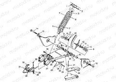 SWING ARM/SHOCK MOUNTING 4X4 400L W959140 (4930183018B014) | SWING ARM/SHOCK MOUNTING 4X4 400L W959140 (4930183018B014)